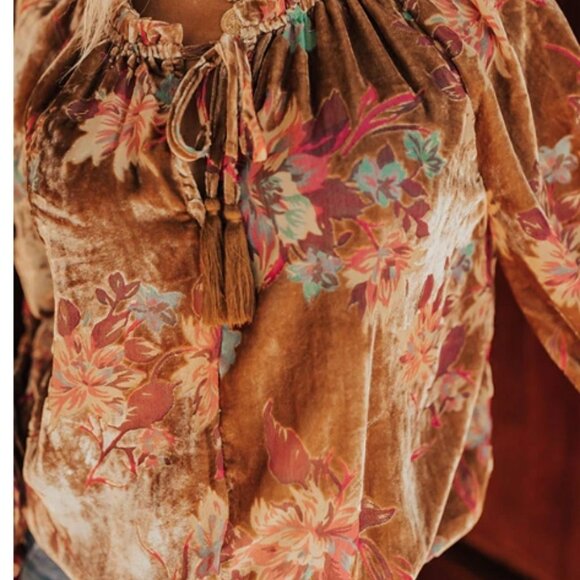 Impressions Taste Velvet Burnout Bodysuit in Chocolate - Picture 2 of 6